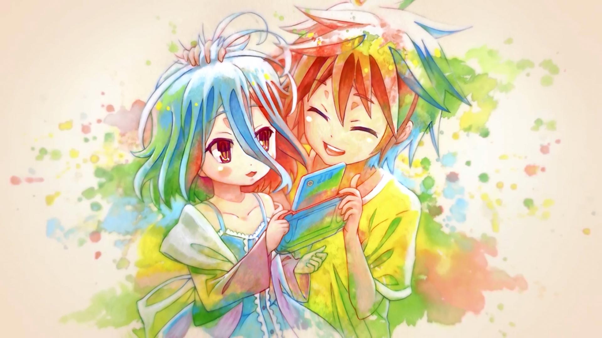 Shiro And Sora - No Game No Life Shiro And Sora Young - HD Wallpaper 