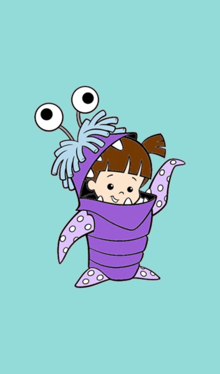 Boo, Disney, And Wallpaper Image - Monsters Inc Boo Coloring Pages - HD Wallpaper 