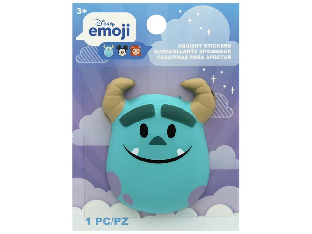 Disney Emoji Squishy Sticker Sully - Disney Emoji Squishy Stickers - HD Wallpaper 