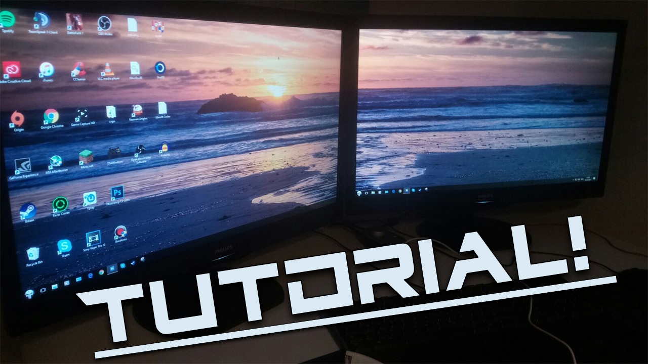 Dual Monitor Wallpaper Setup Split Screen Two Monitor 1280x720