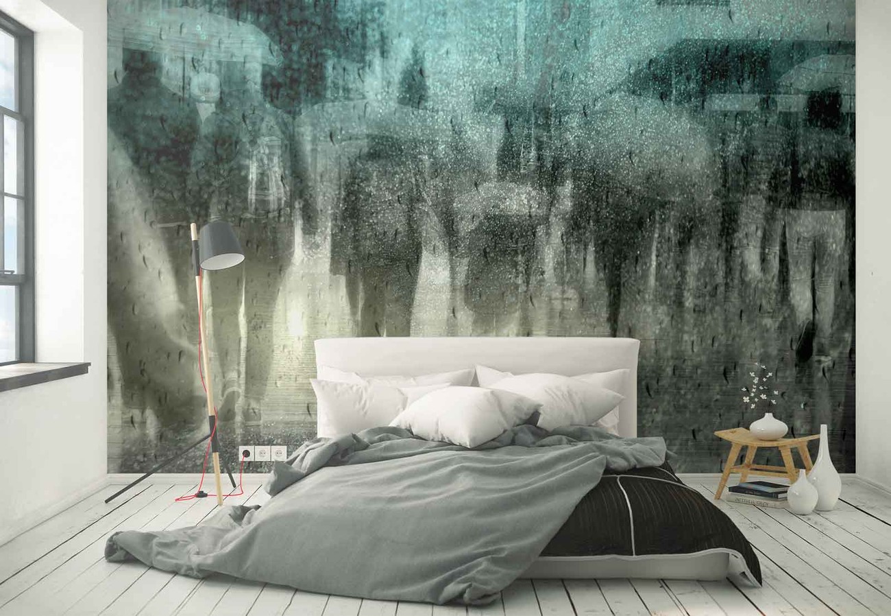 Regen Wallpaper Mural - Rice Wall Design - HD Wallpaper 