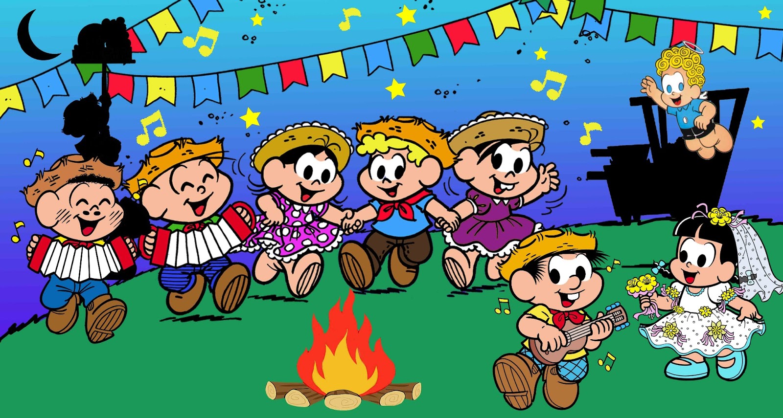 Festa Junina Turma Da Monica - HD Wallpaper 