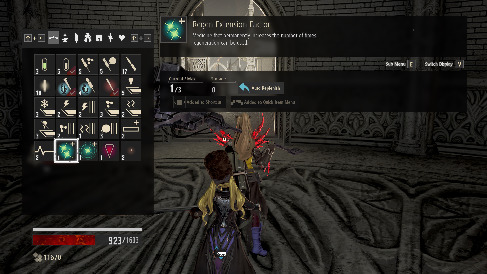 Image Showing The Regen Extension Factor Item - Code Vein Regen Activation Factor - HD Wallpaper 