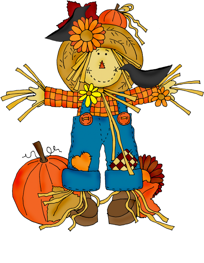 Desenhos Festa Junina Png Scarecrow With Pumpkins Clipart - Pumpkin And Scarecrow Clipart - HD Wallpaper 