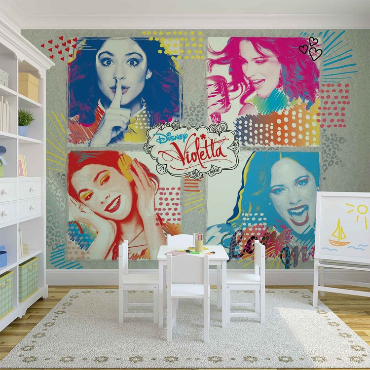 Disney Violetta Wallpaper Mural - Mural Da Violetta De - HD Wallpaper 