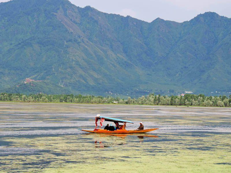A Family Enjoying Ride In Shikara In Dal Lake At Srinagar - Skiff - HD Wallpaper 