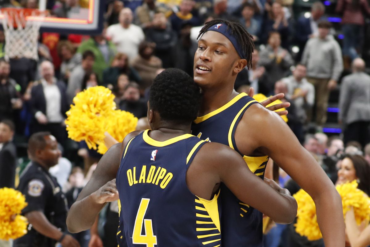 Indiana Pacers Stars Victor Oladipo And Myles Turner - Basketball - HD Wallpaper 
