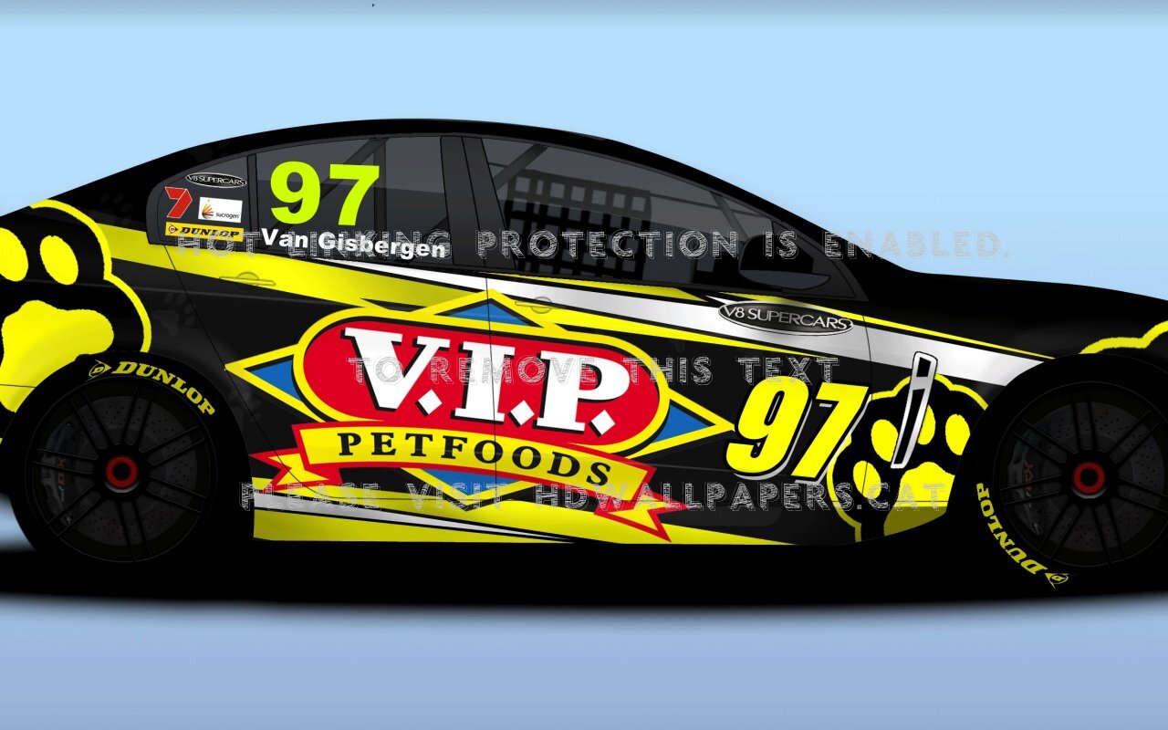 Aussie V8 Supercars Black Sports Auto - Vip Petfoods - HD Wallpaper 