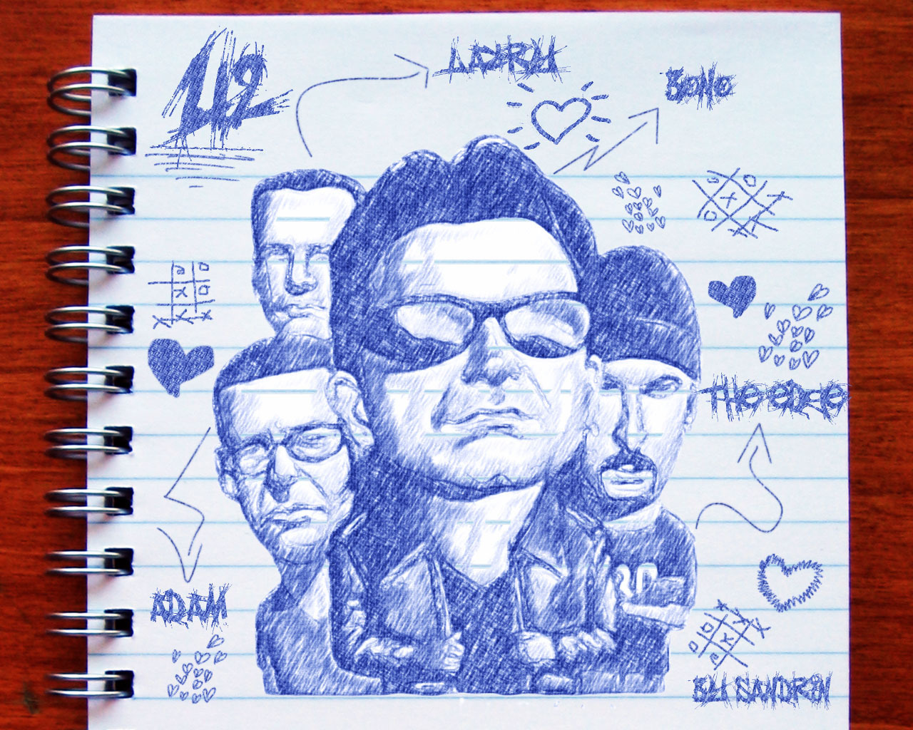 U2 Wallpapers - Sketch Pad - HD Wallpaper 
