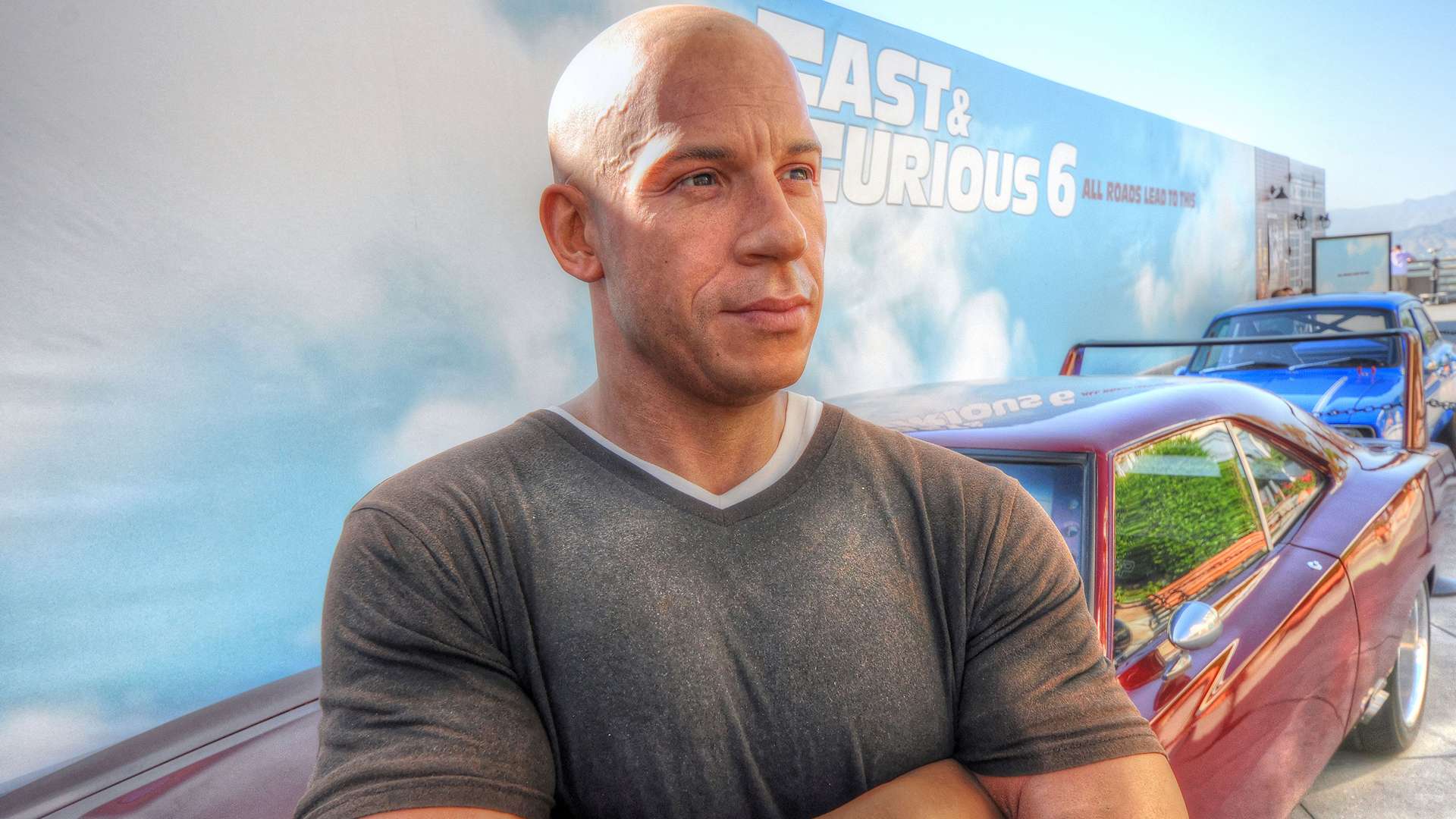 Vin Diesel Wax Figure Fast And Furious - Muscle Car - HD Wallpaper 