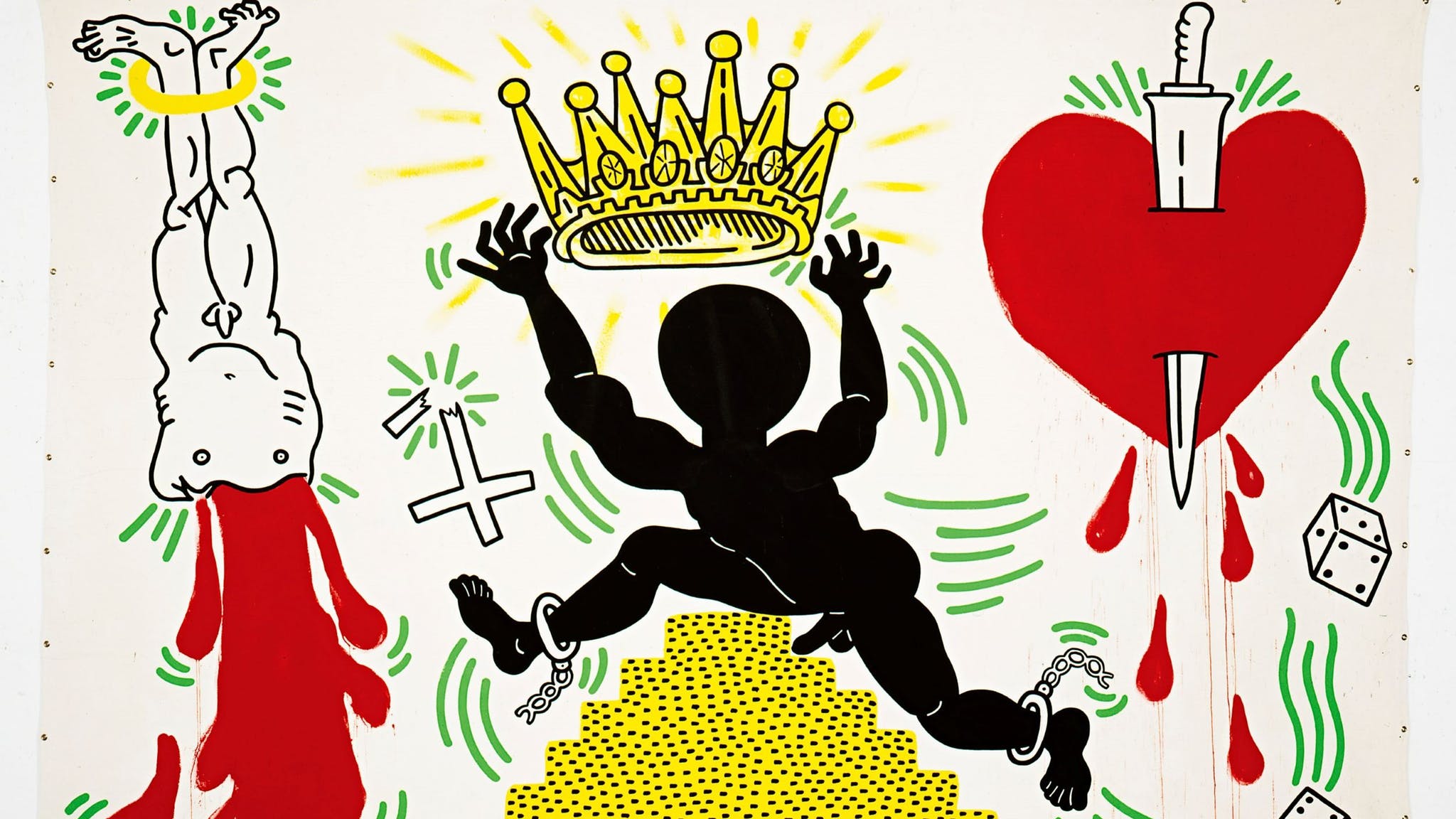 Keith Haring Jean Michel Basquiat 48x1152 Wallpaper Teahub Io