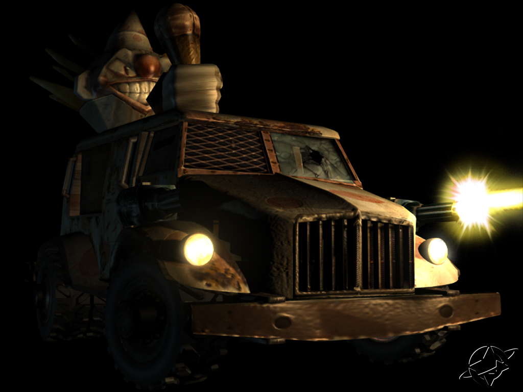 Twisted Metal Black Sweet Tooth Truck - HD Wallpaper 