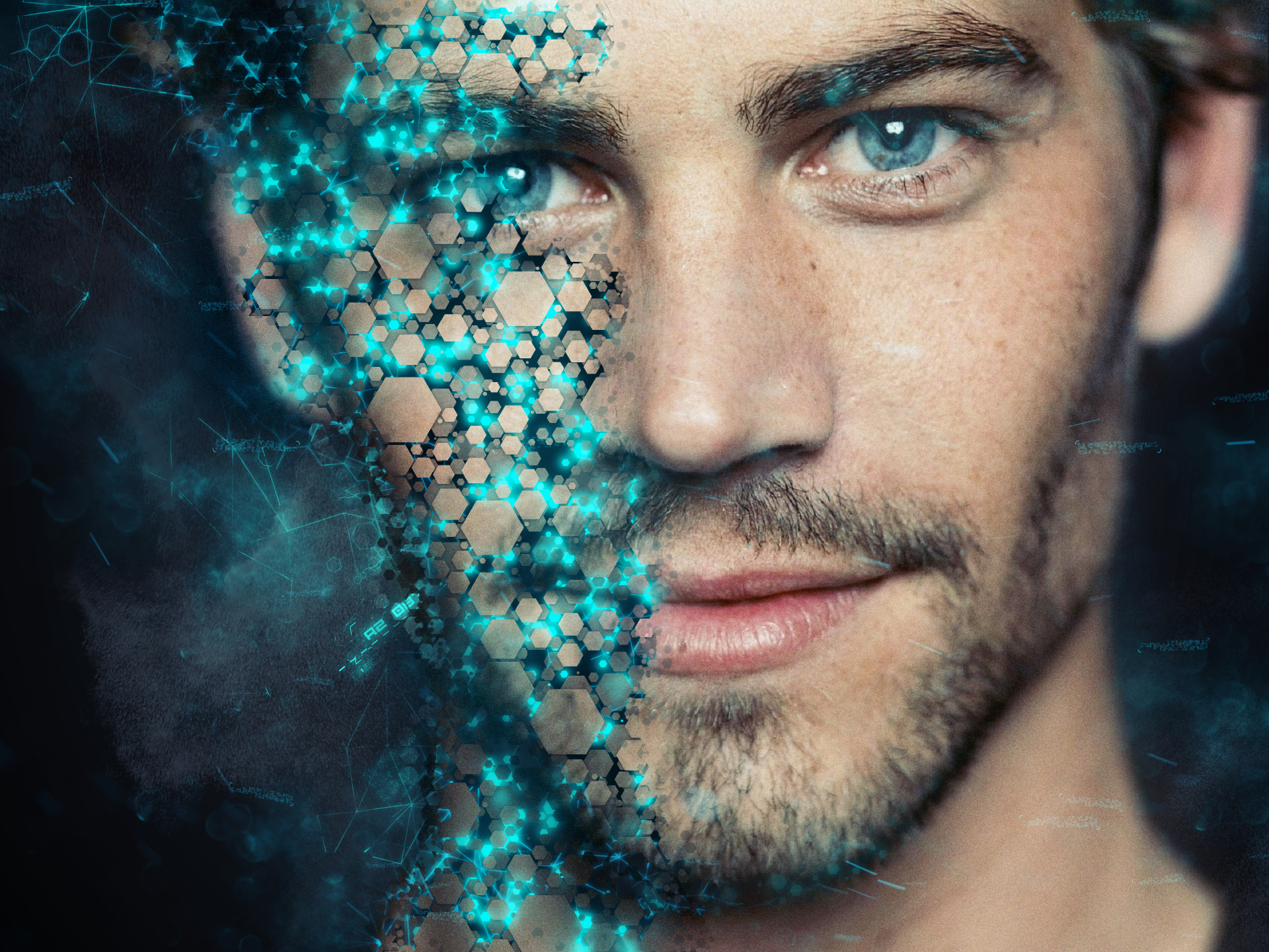 Blue Eye Men Hd - HD Wallpaper 