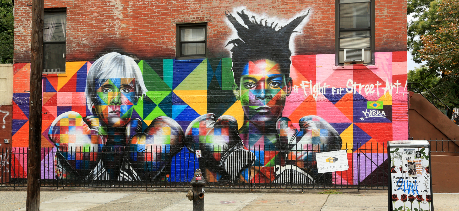 Eduardo Kobra Mural Brooklyn - HD Wallpaper 