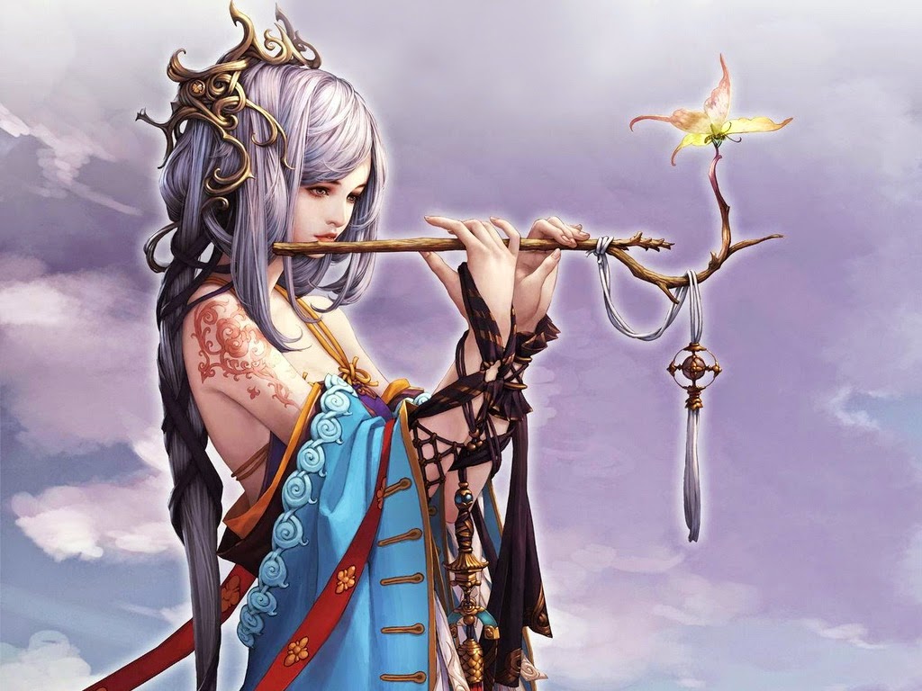Fantasy Flute Art - HD Wallpaper 