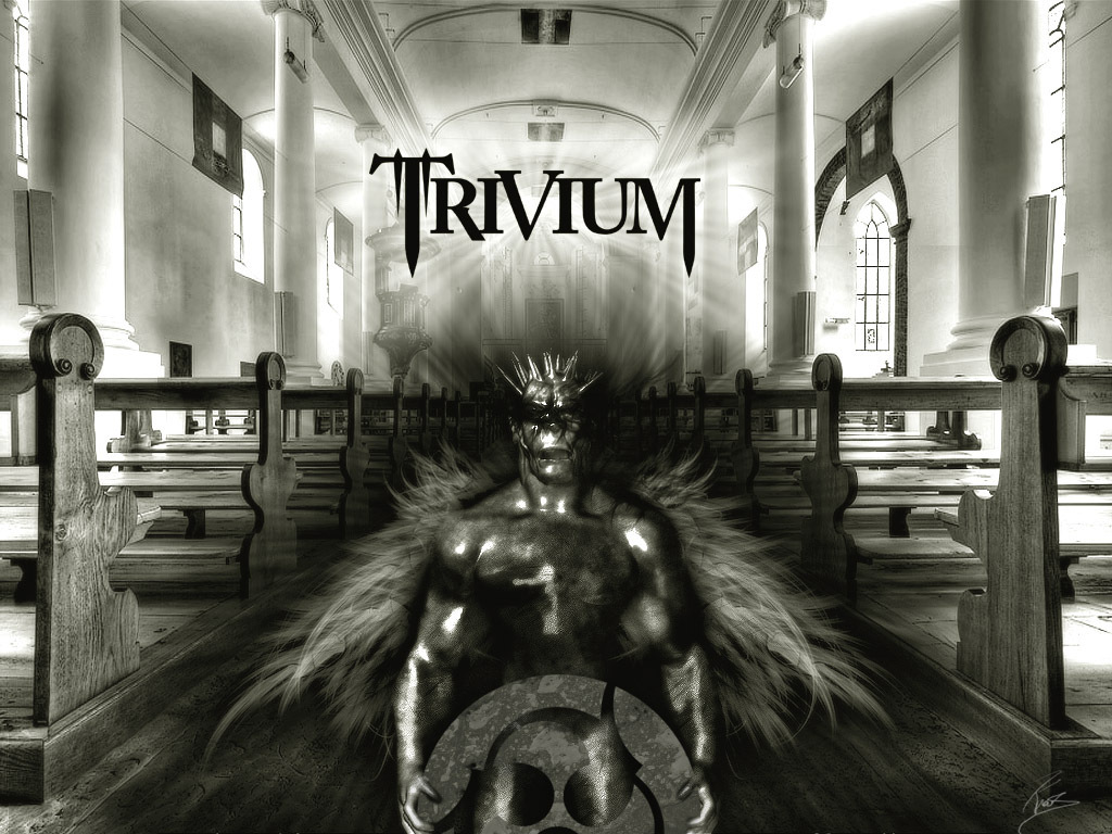 Trivium Fan Art - Monochrome - HD Wallpaper 