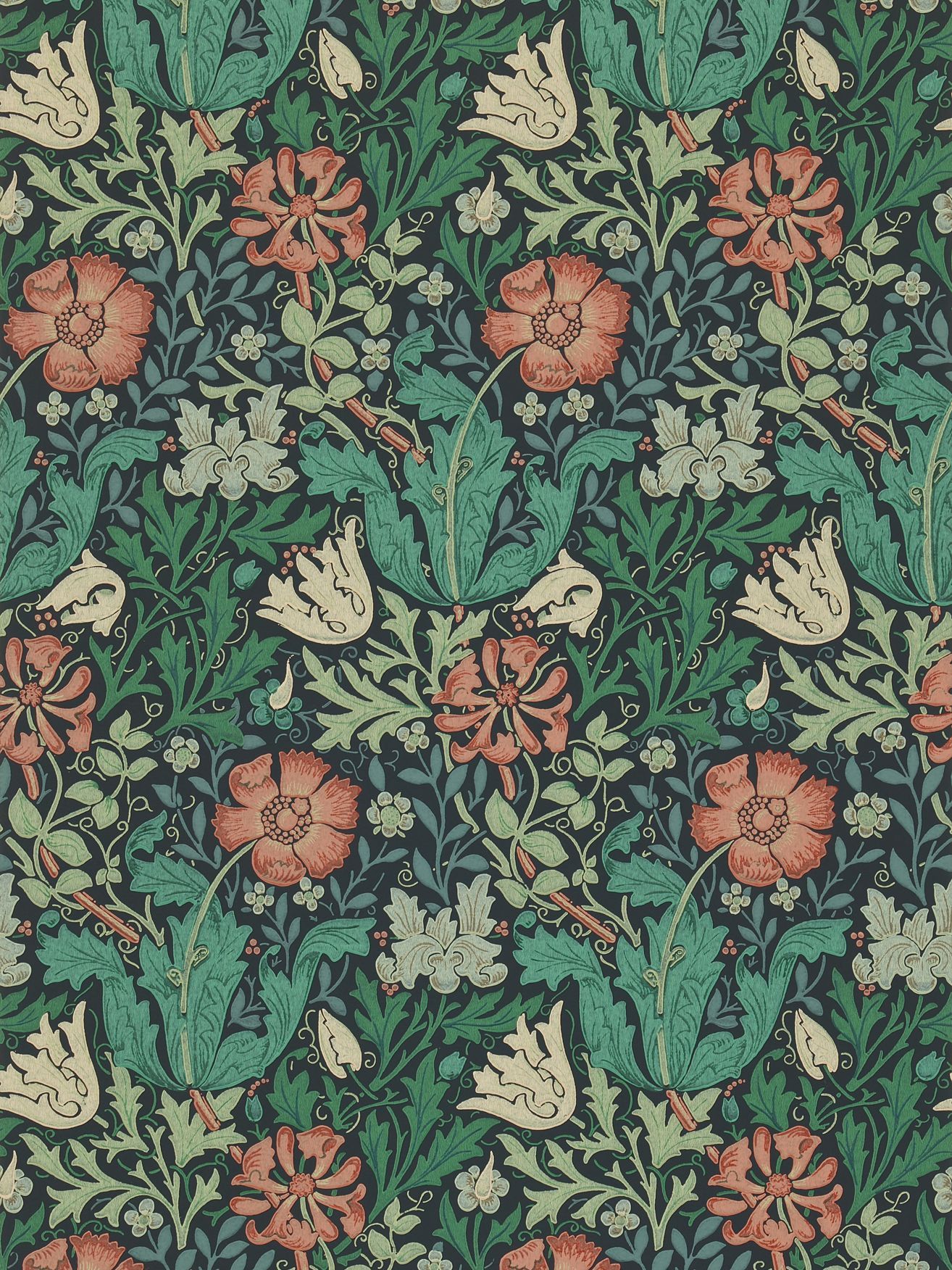 Floral Art Nouveau Patterns - HD Wallpaper 