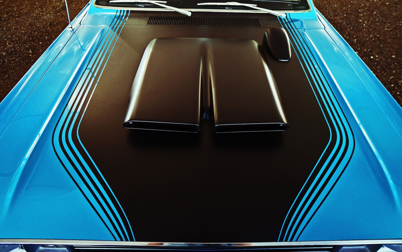 Oldschool Muscle Car Blue Bonnet Wallpapers - Fondos De Pantallas Hold School - HD Wallpaper 