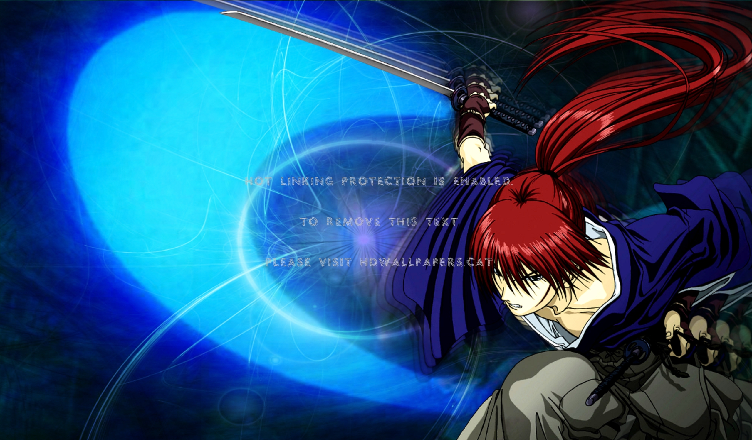 Himura Kenshin Male Sword Katana Rurouni - Hitokiri Battosai - HD Wallpaper 