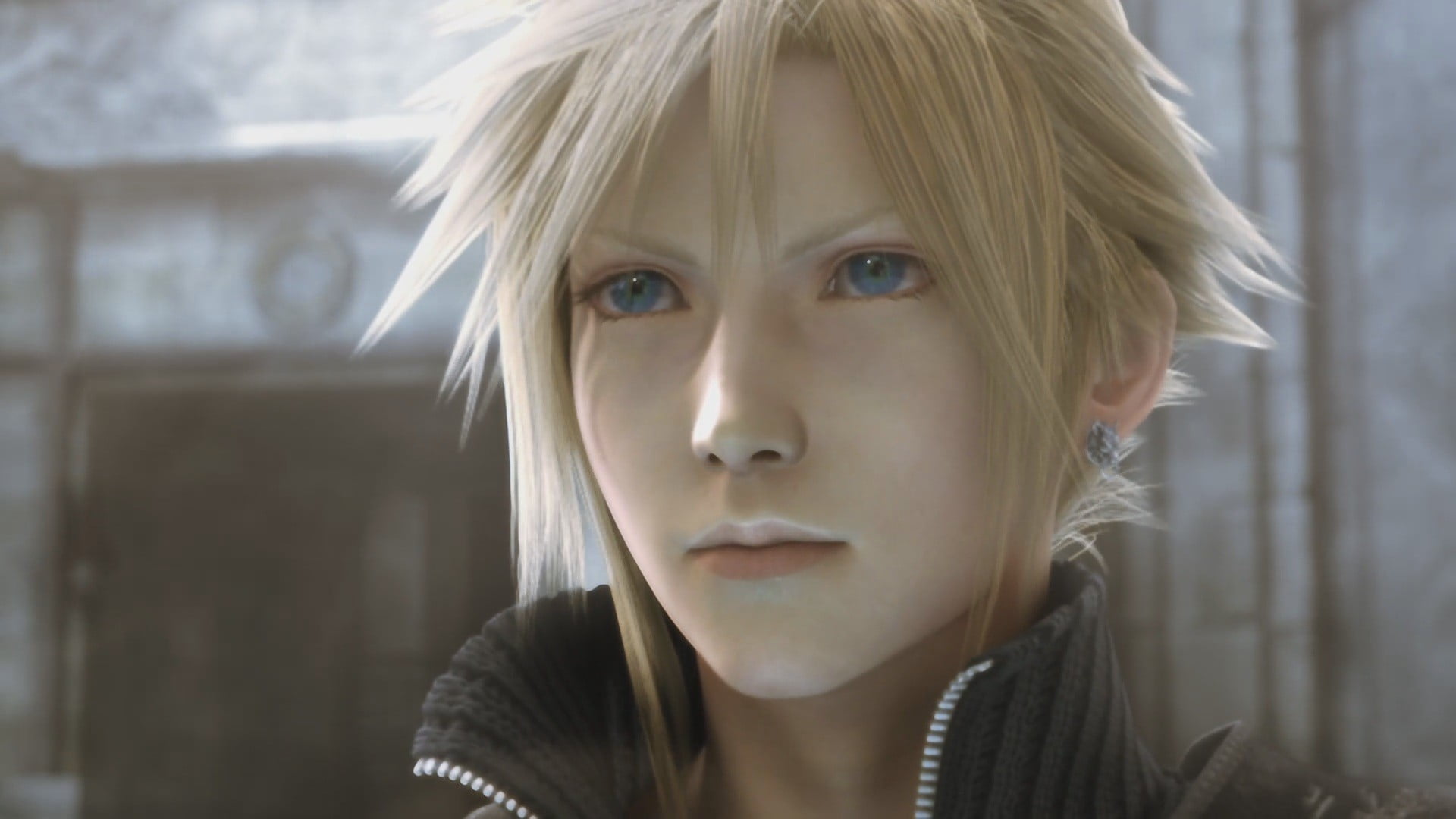 Cloud Final Fantasy Face - HD Wallpaper 