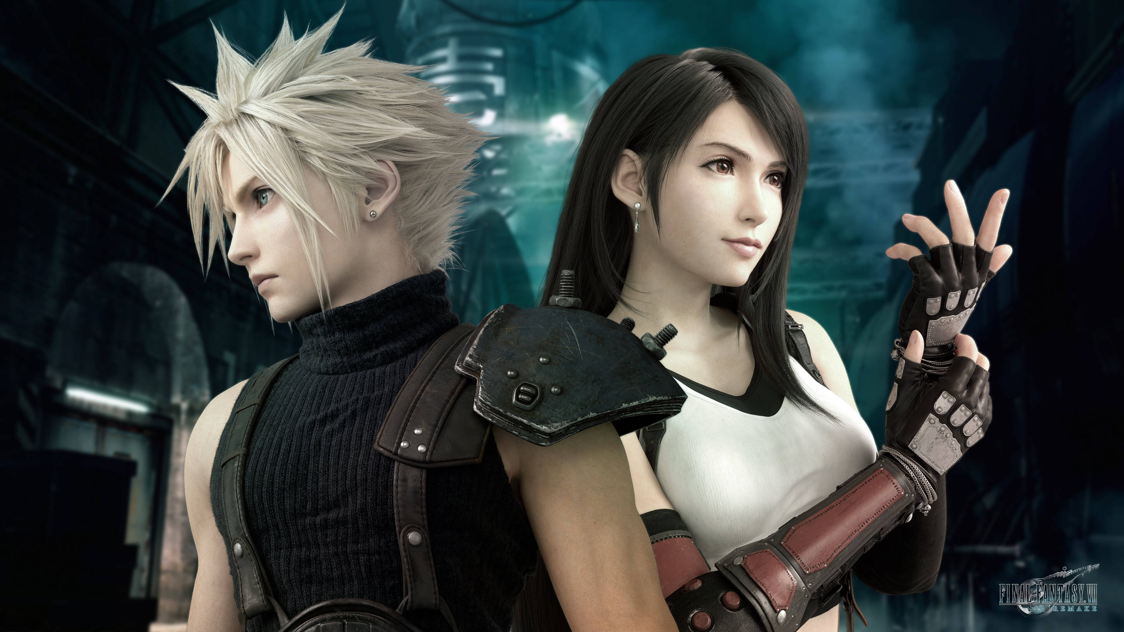Final Fantasy 7 Remake Cloud Strife Tifa Lockhart Uhd - Final Fantasy Vii Remake - HD Wallpaper 