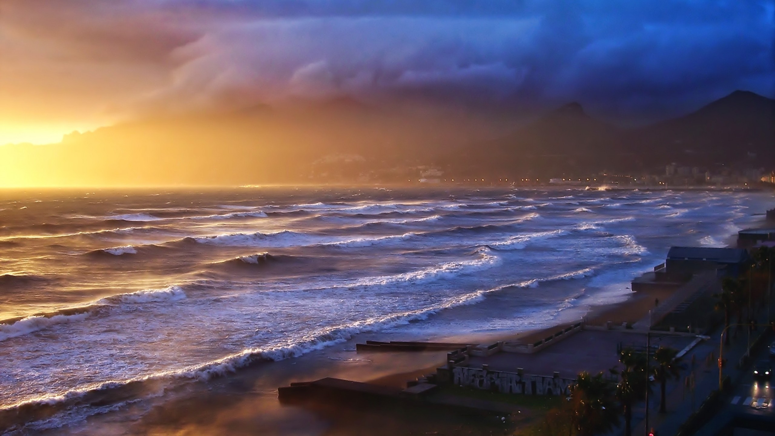 Imac Wallpaper 
 Data-src /w/full/0/a/5/55571 - Ocean Sunset Storm Clouds - HD Wallpaper 