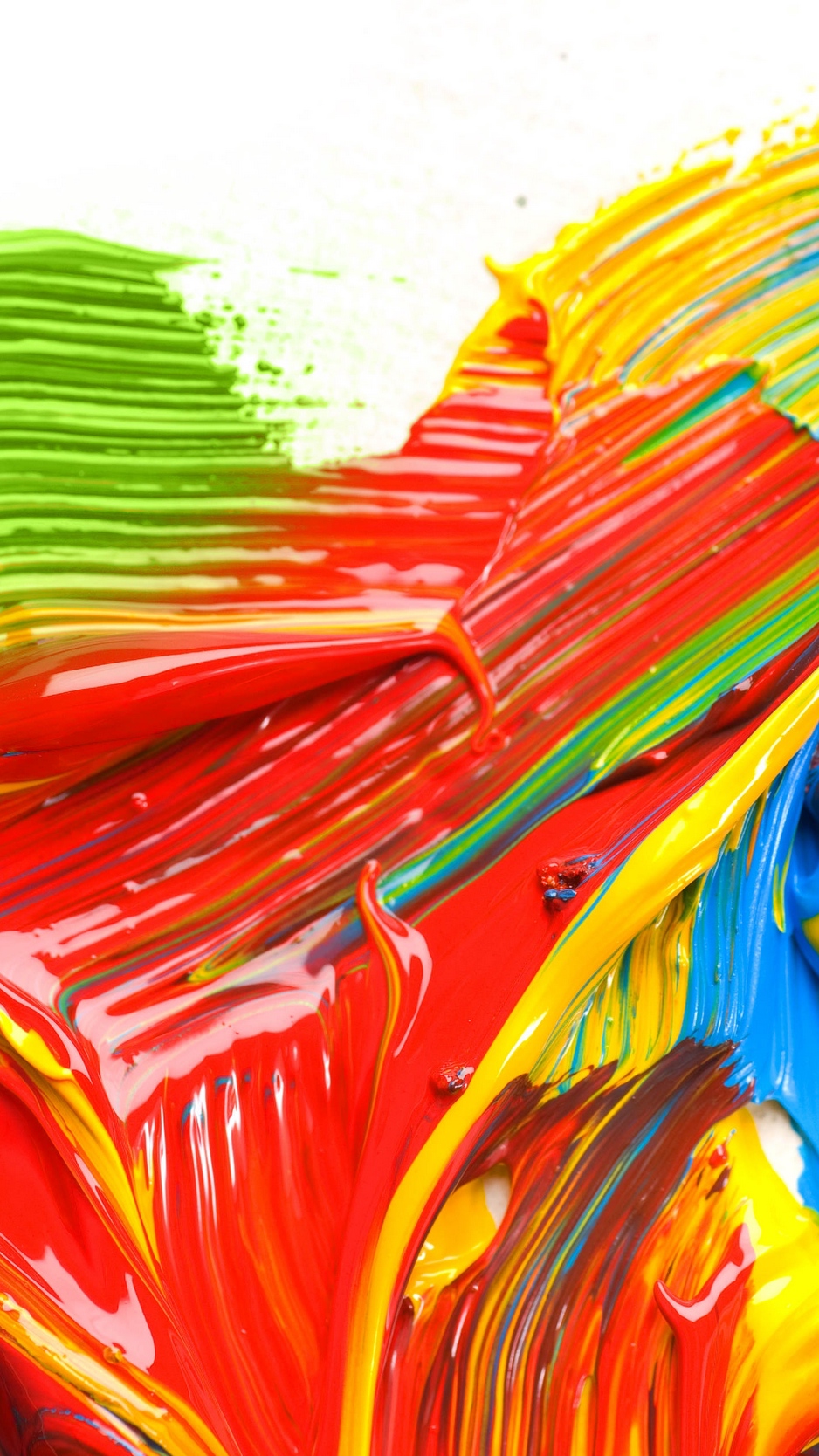 Wallpaper Paint, Strokes, Multi-colored, White Background - Background Paint Brush Stroke - HD Wallpaper 