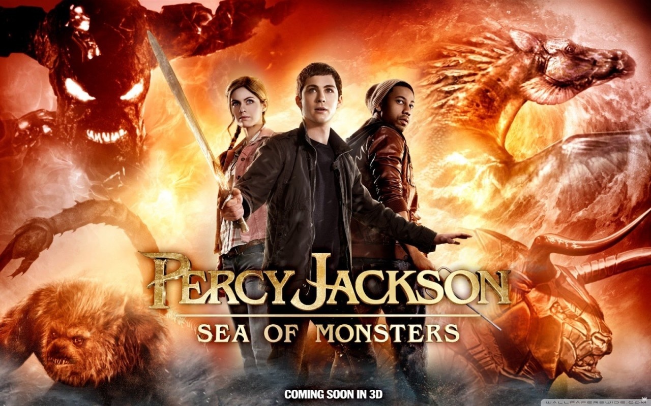 Percy Jackson Sea Of Monsters 2013 Poster - HD Wallpaper 