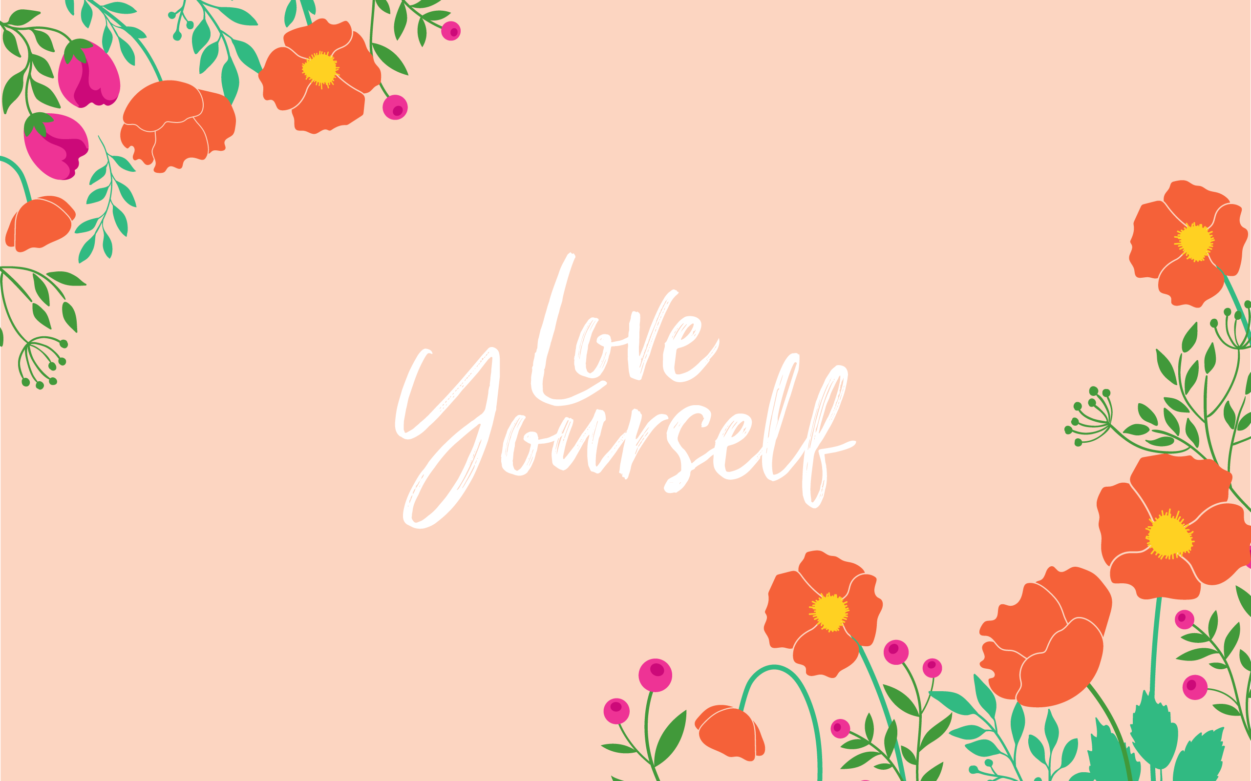 Love Yourself Desktop Background - HD Wallpaper 