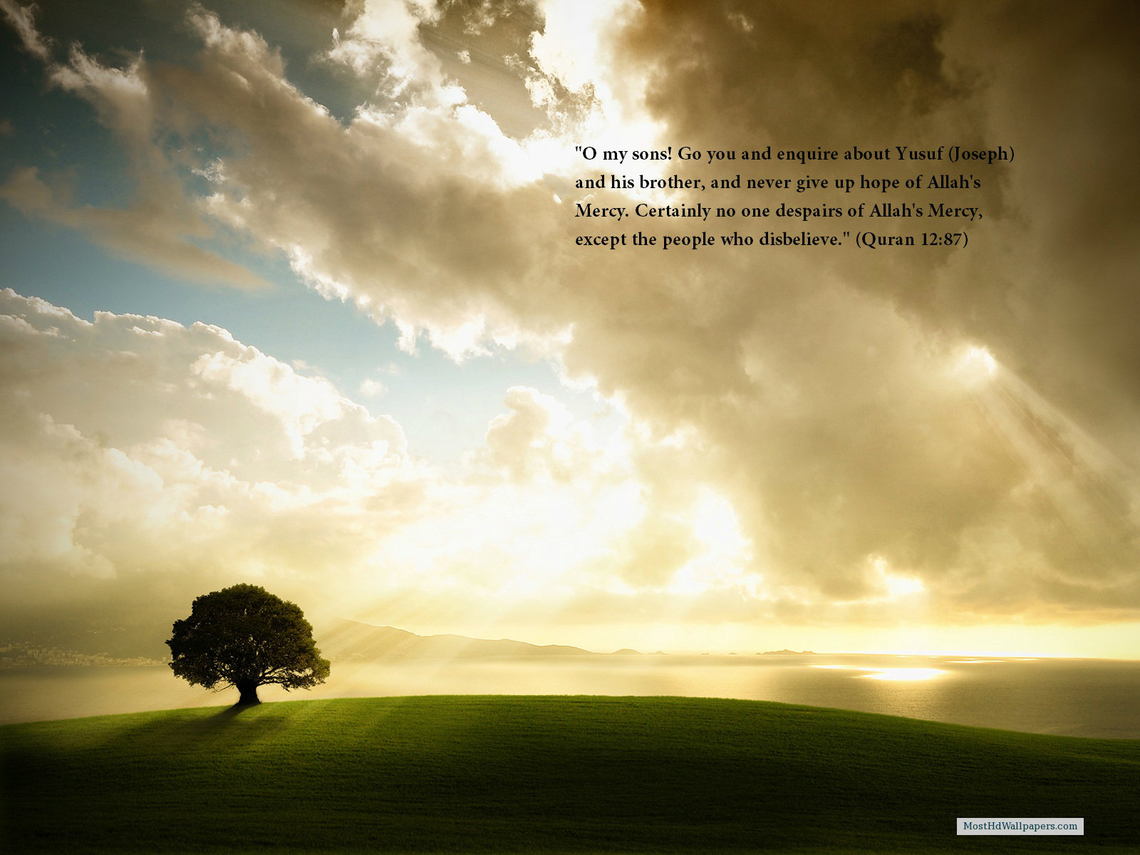 Quotes From Quran Islam Quotes About Life Love Women - Storm On Sunny Day - HD Wallpaper 