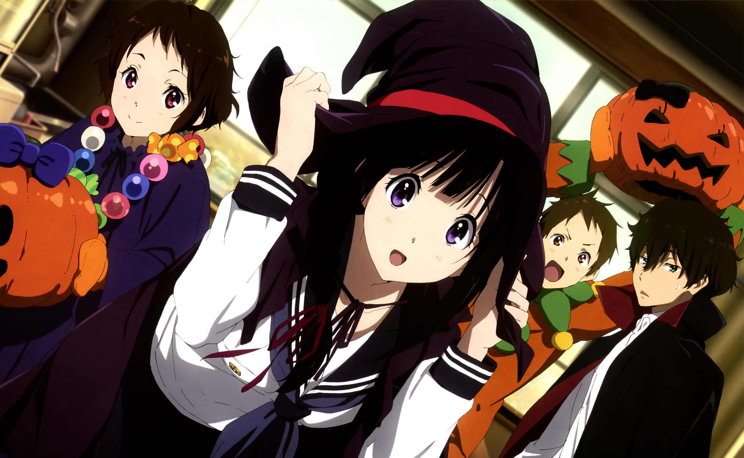 Anime Halloween Black Hair - HD Wallpaper 