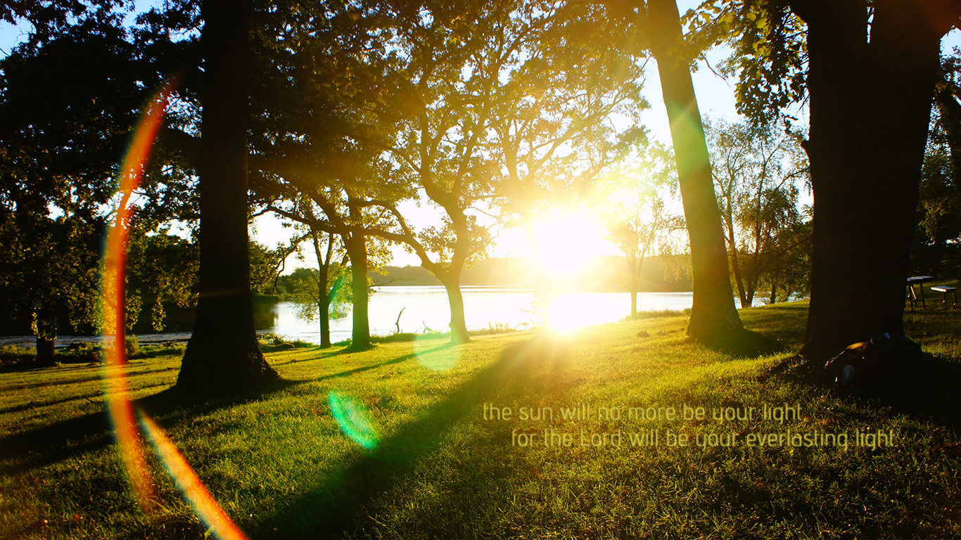 The Lord Will Be Your Everlasting Light Sun Christian - Everlasting Light - HD Wallpaper 