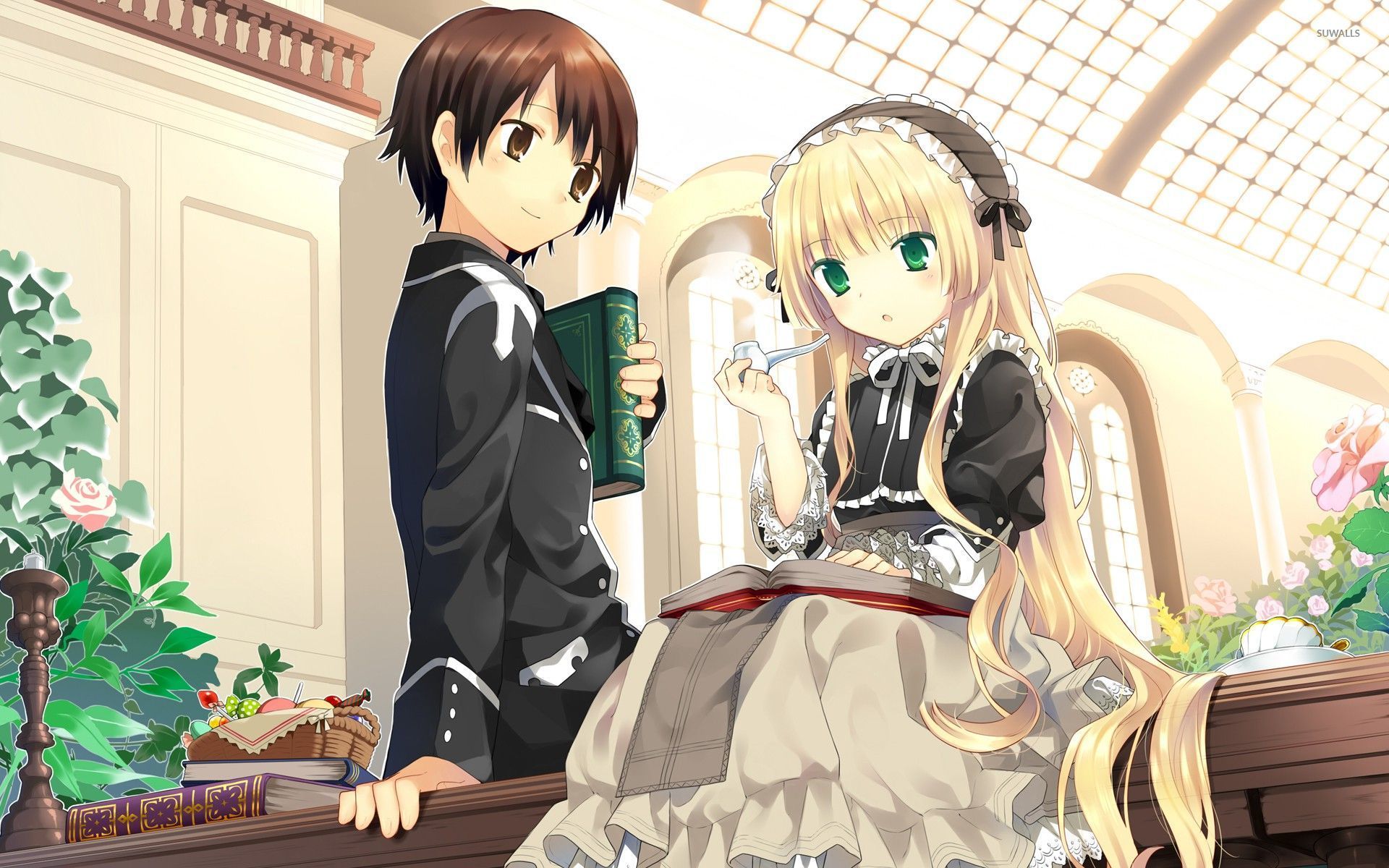 Gosick Kujo And Victorique - HD Wallpaper 