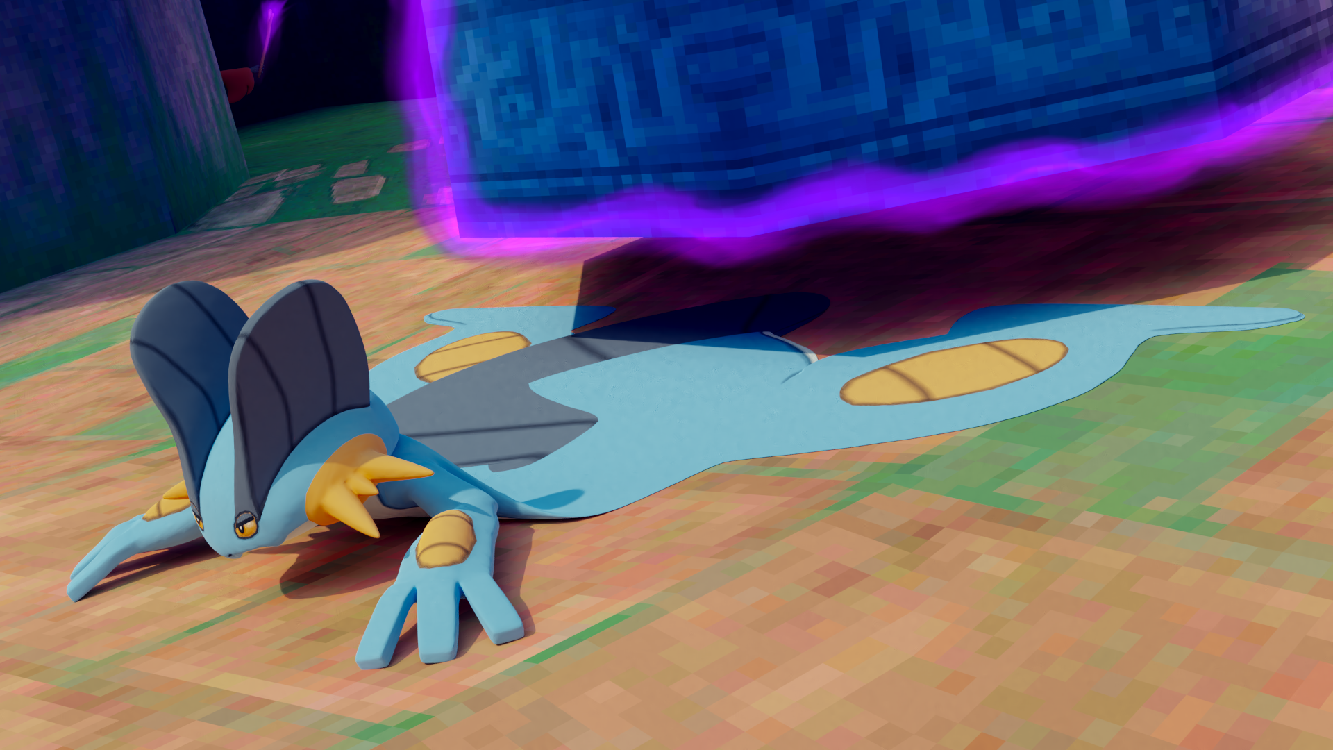 Swampert And The Magical Crushing Tower - Illustration - HD Wallpaper 