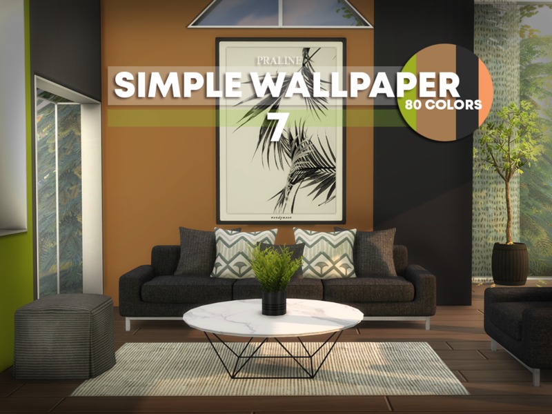 Simple Wall 80 Colors The Sims 4 - HD Wallpaper 