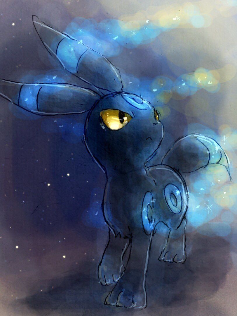 Cool Shiny Umbreon Art - HD Wallpaper 