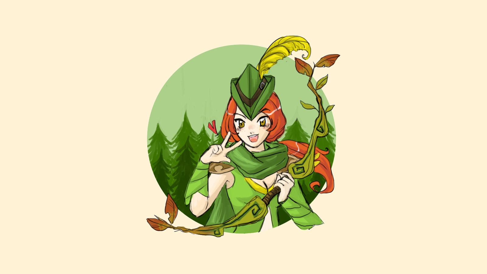Cartoon Dota 2 Windrunner - HD Wallpaper 