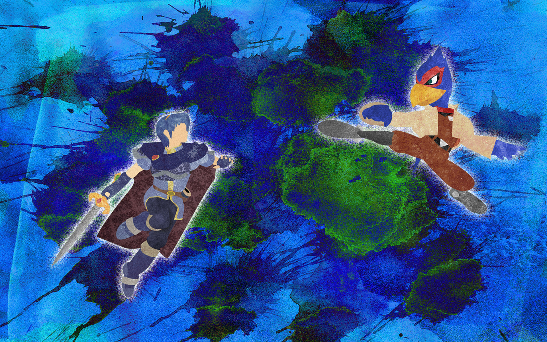 Smash Melee Falco Vs Marth - HD Wallpaper 