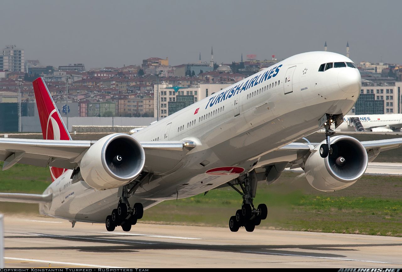 Boeing 777 3f2 Er Turkish Airlines - HD Wallpaper 