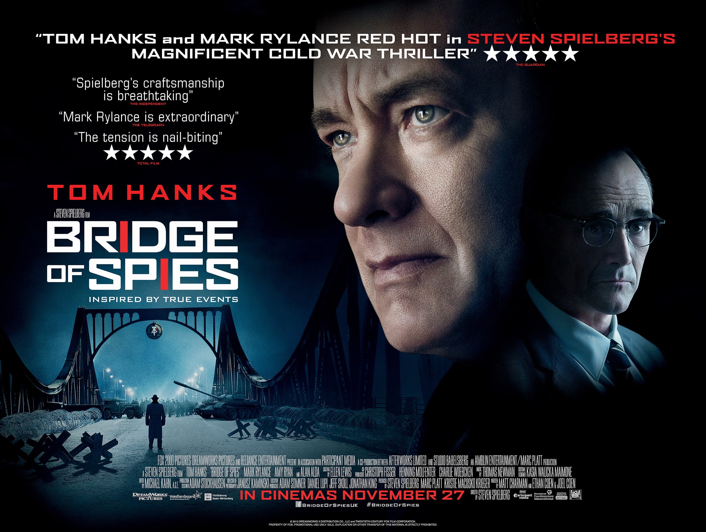 Bridge Of Spies 2015 - HD Wallpaper 