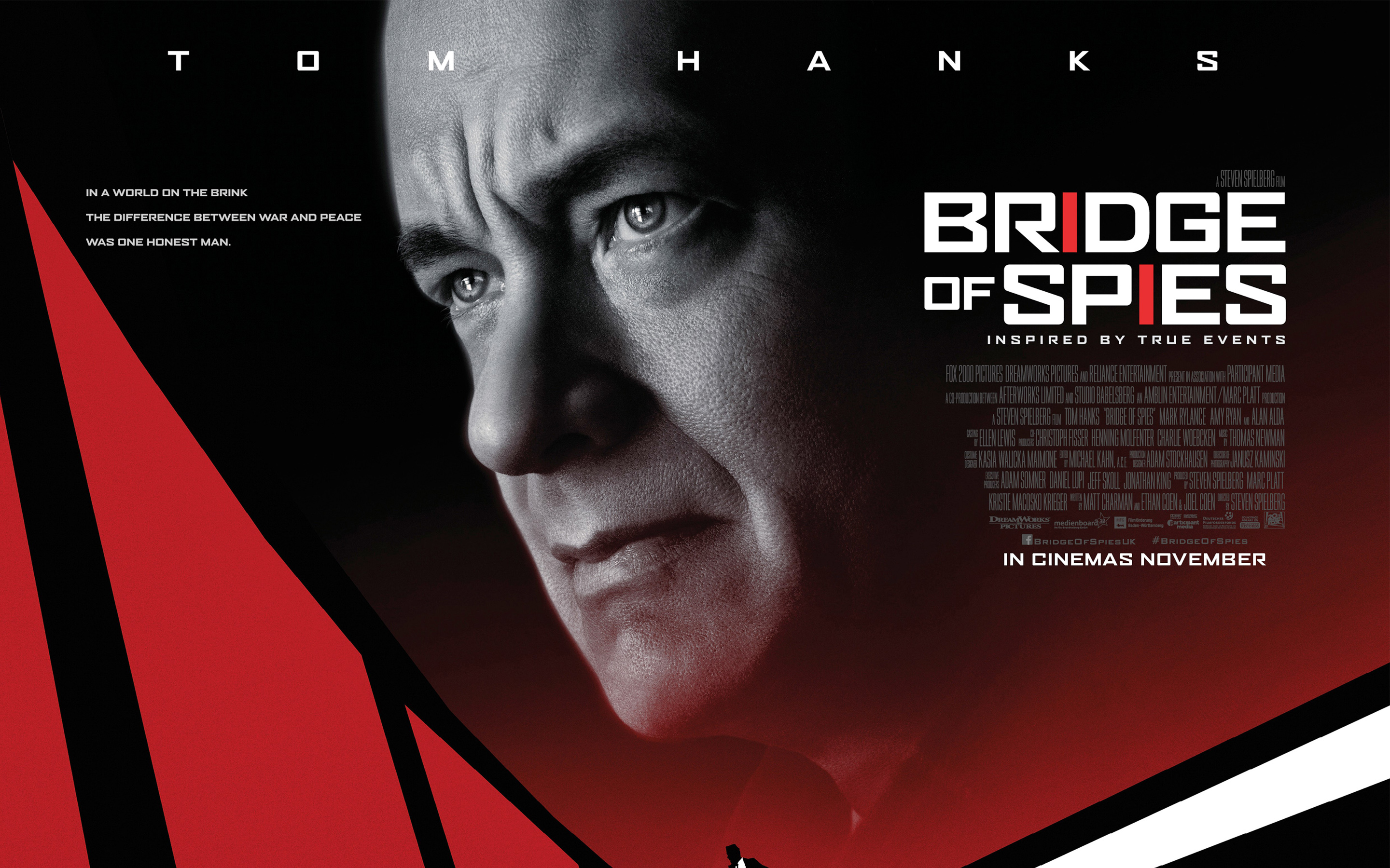 Tom Hanks Bridge Of Spies Wallpaper - Bridge Of Spies Poster - HD Wallpaper 