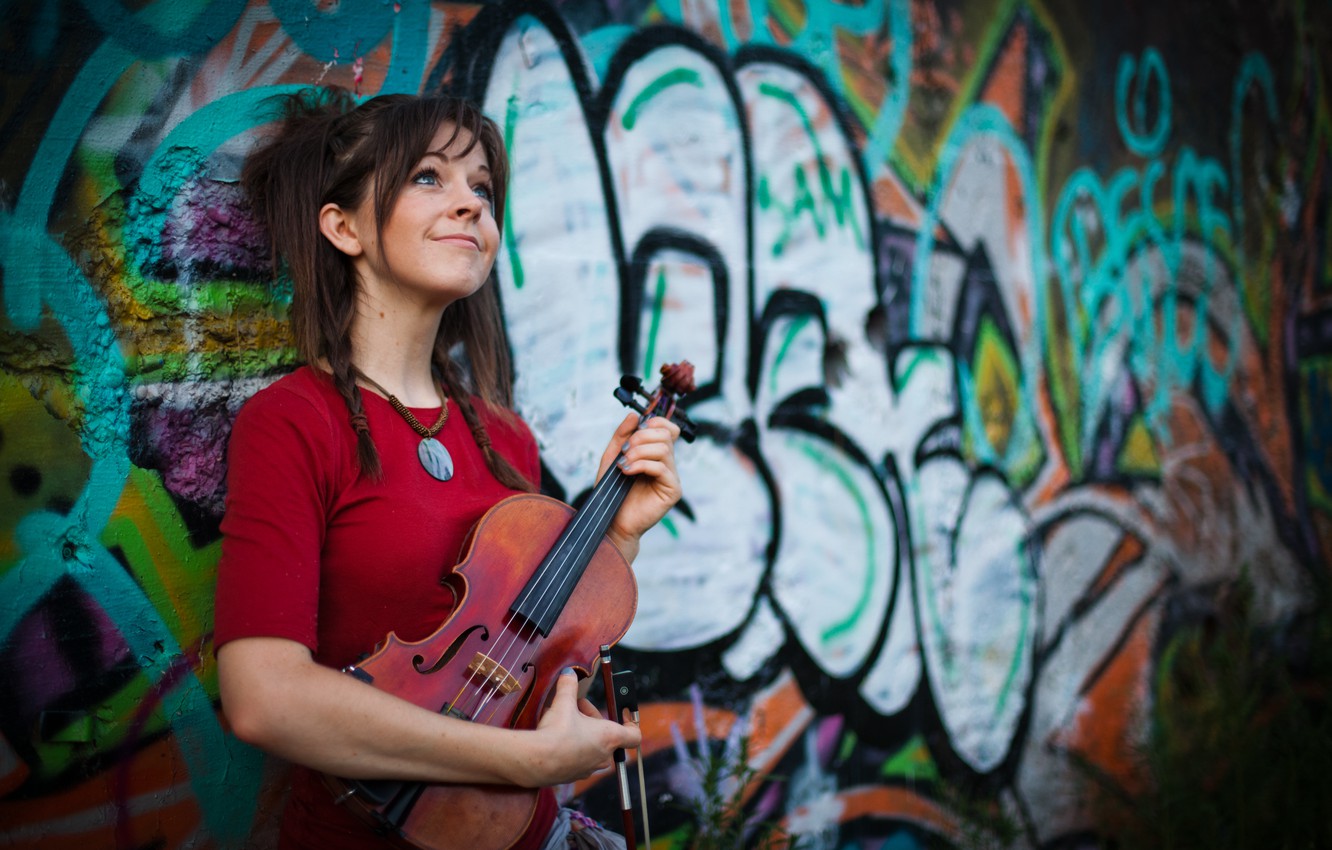Photo Wallpaper Violin, Beauty, Violin, Lindsey Stirling, - Violin - HD Wallpaper 