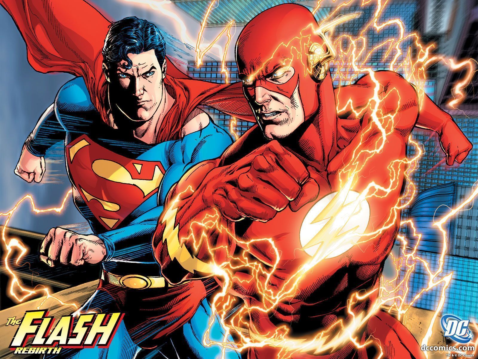 Flash Vs Super Man - HD Wallpaper 