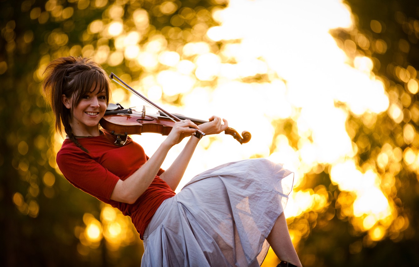 Photo Wallpaper Violin, Beauty, Violin, Lindsey Stirling, - Lindsey Stirling - HD Wallpaper 