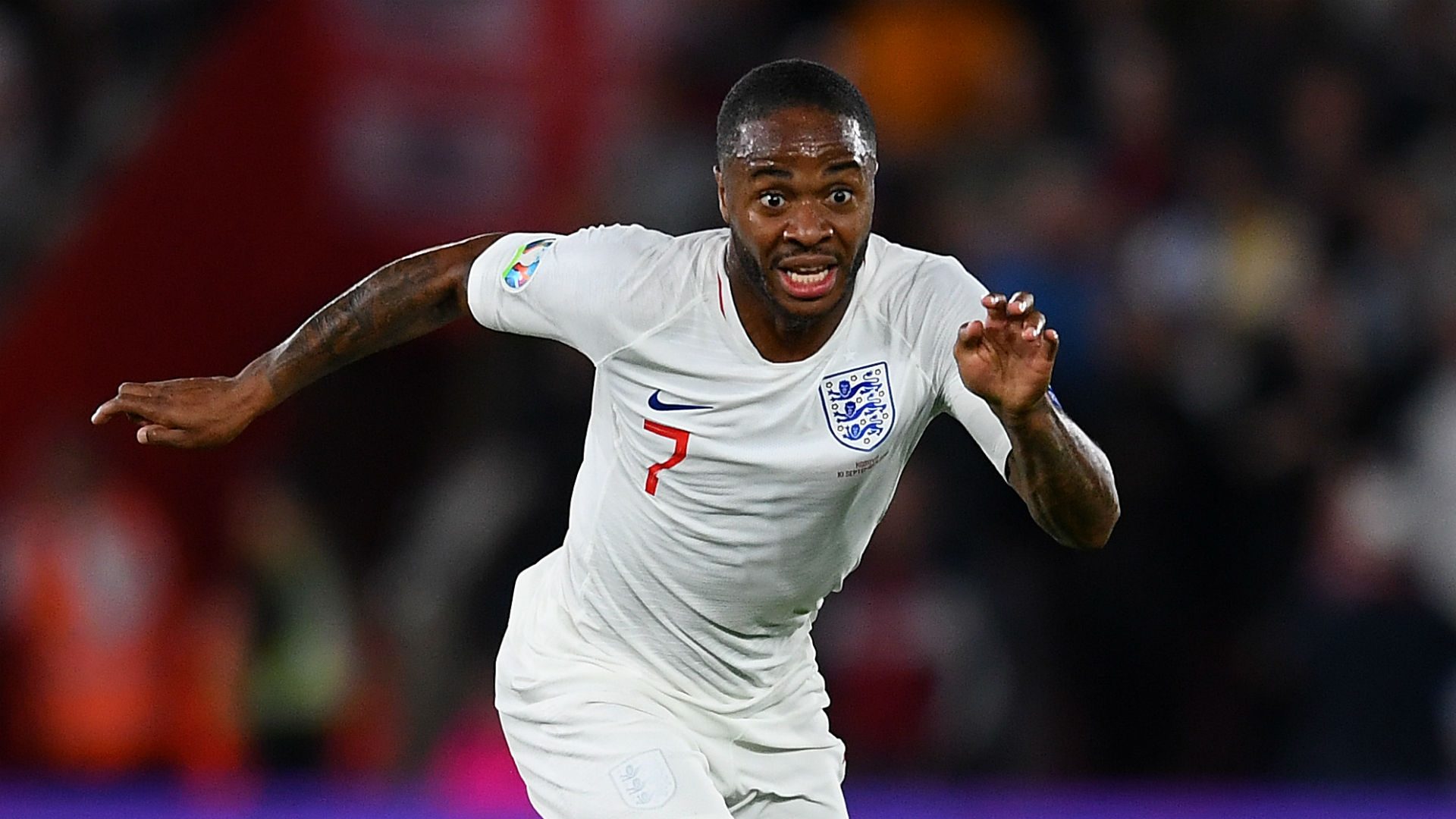 England Forward Raheem Sterling - Czech Republic Vs England Live - HD Wallpaper 