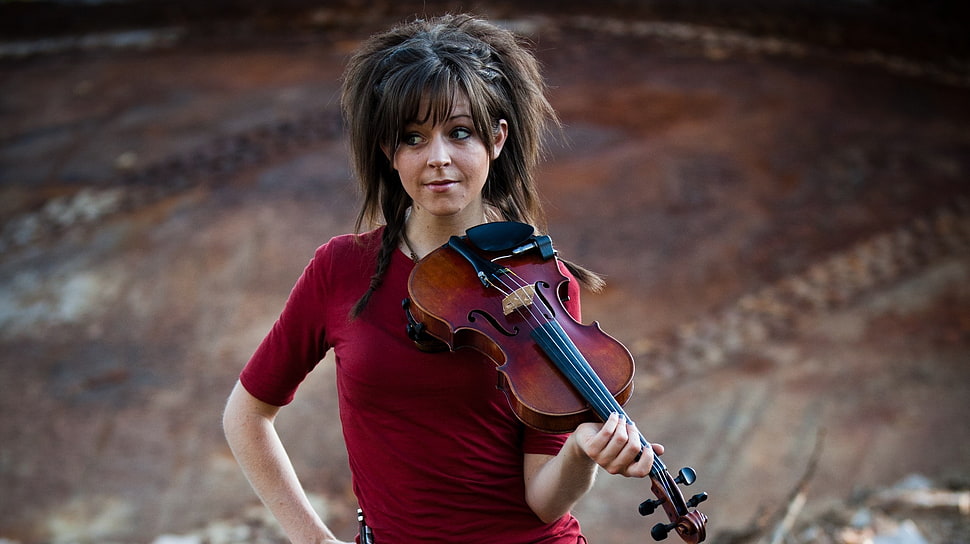Brown Violin, Lindsey Stirling, Violin Hd Wallpaper - Violin - HD Wallpaper 