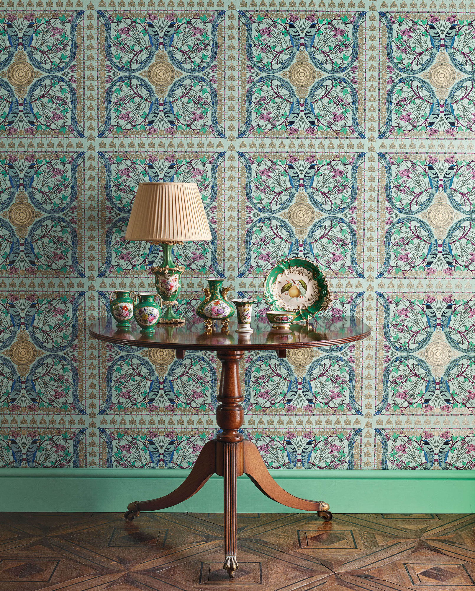 Matthew Williamson Has Collaborated With Osborne & - Matthew Williamson Wallpaper Lyrebird - HD Wallpaper 