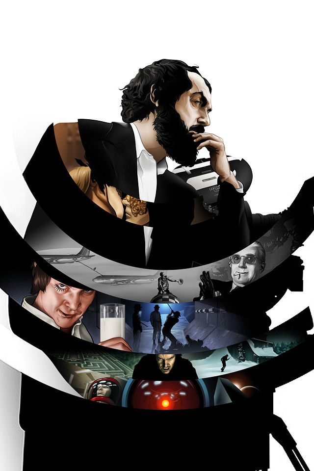 Stanley Kubrick Iphone Wallpaper - Poster Stanley Kubrick Art - HD Wallpaper 