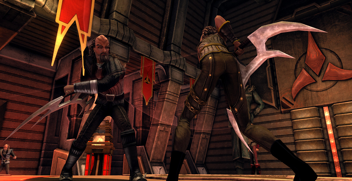 Klingon Bat Leth Fight - HD Wallpaper 