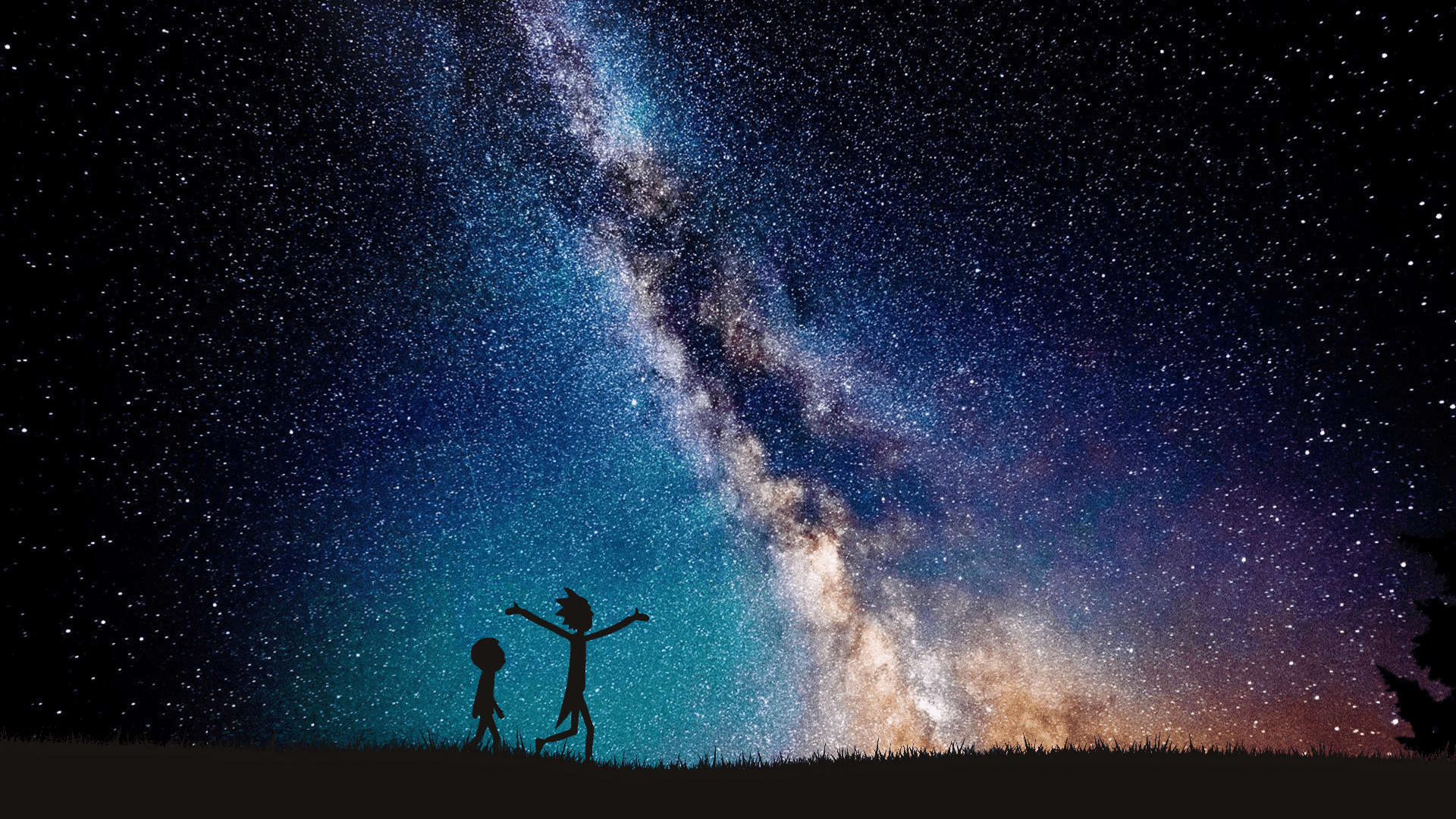 New Year Live 3d Wallpaper Photo - Rick And Morty Galaxy Wallpaper Hd - HD Wallpaper 